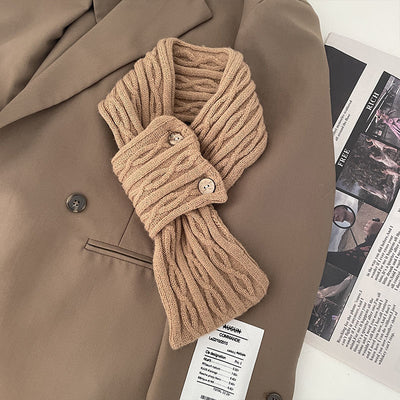 Pañuelo Liso Pequeño para Mujer - Estilo Coreano Otoño Invierno - Image 9