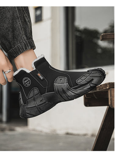 Botas Martin de Trabajo con Forro Polar y Diseño Sólido para Hombre - Image 12