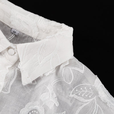 Conjunto Transparente con Bordados y Short de Talle Alto - Image 15