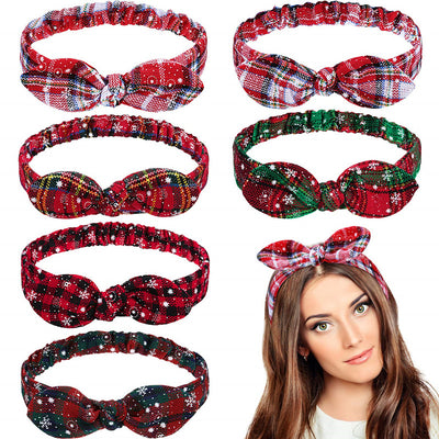 Diadema Navideña para Mujer con Orejas de Conejo Elástica - Image 5
