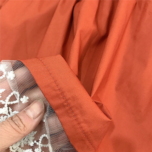 Vestido Infantil Elegante con Cuello de Encaje - Image 9