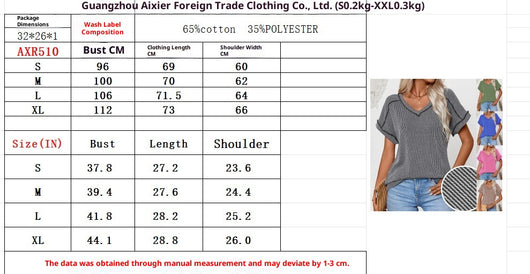 Blusa Deportiva Bicolor con Cuello V y Efecto Twist - Image 11