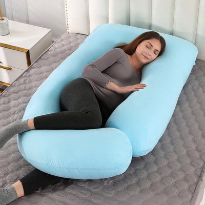 Almohada Ergonómica en Forma de G con Terciopelo Cristal Extraíble para Dormir de Lado - Image 10