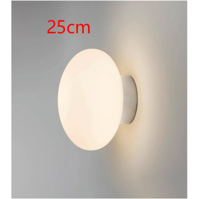 Lámpara de Pared Minimalista Blanca en Vidrio Estilo Hongo - Image 14