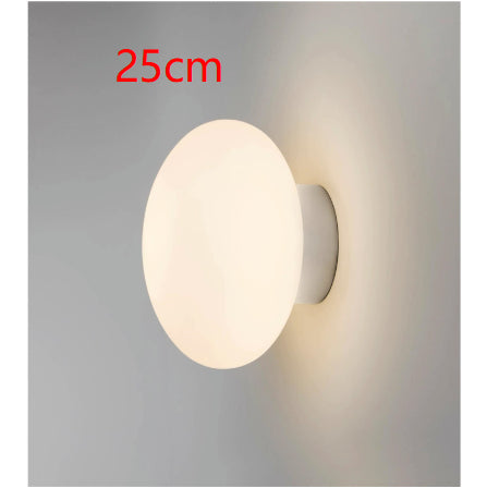 Lámpara de Pared Minimalista Blanca en Vidrio Estilo Hongo - Image 14