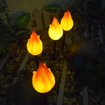 Lámpara Solar con Efecto Fuego para Jardín y Patio - Image 2