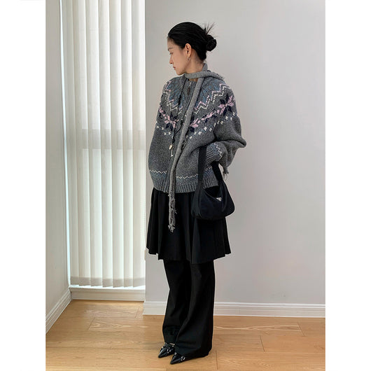Pantalón Casual Coreano Falsa Dos Piezas con Diseño de Peto - Image 5