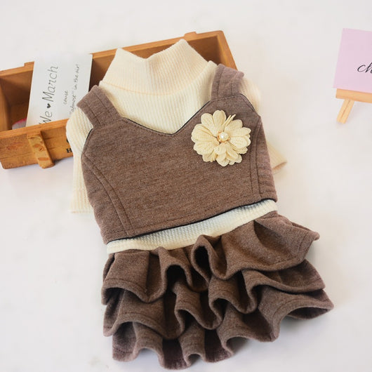 Vestido Princesa de Lana Estilo Coreano para Perros Teddy - Image 5