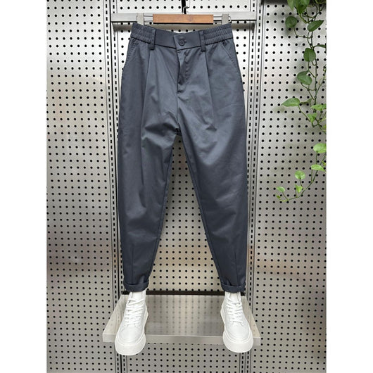 Pantalones Casuales Holgados Estilo Coreano de Color Sólido para Hombre - Image 6