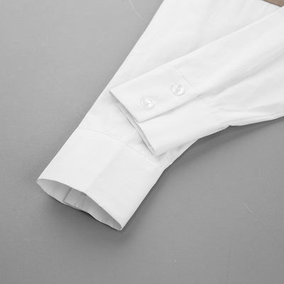 Blusa Manga Larga con Cuello Polo Holgado para Mujer - Image 14