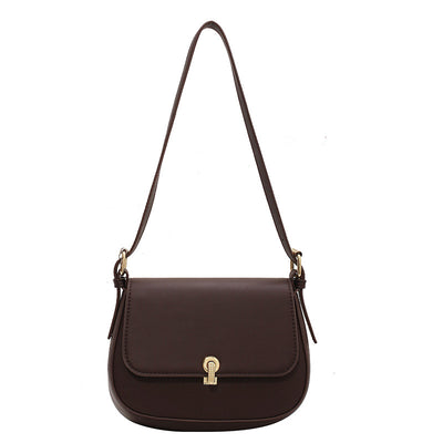 Bolso Saddle Retro con Textura - Elegancia Clásica para Mujer - Image 3