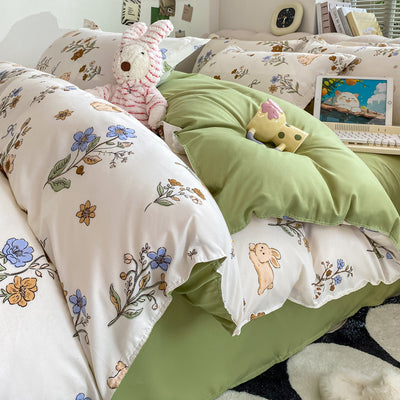 Funda Nórdica de Algodón Lavado para Cama de Estudiante - Image 12