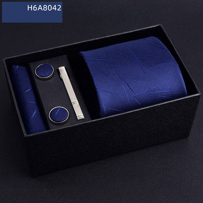 Corbata Ejecutiva Rayas Azul y Negro 8cm - Image 29