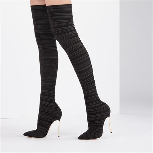 Botas Altas Hasta la Rodilla Estilo Europeo - Image 9