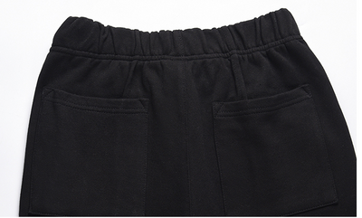 Traje Casual Negro Personalizado con Pantalones de Sudadera para Hombre - Image 17