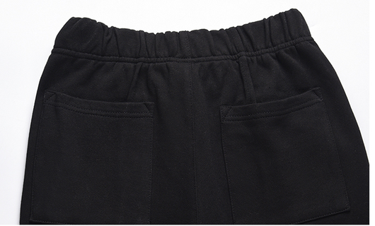 Traje Casual Negro Personalizado con Pantalones de Sudadera para Hombre - Image 17