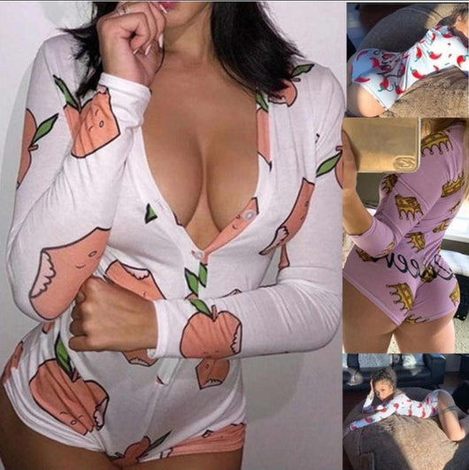 Jumpsuit Cuello V Manga Larga para Servicio en Casa - Image 9