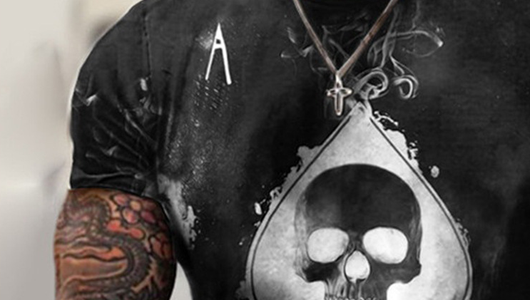 Playera Calavera 3D con Diseño Picas - Moda Urbana para Hombre - Image 14