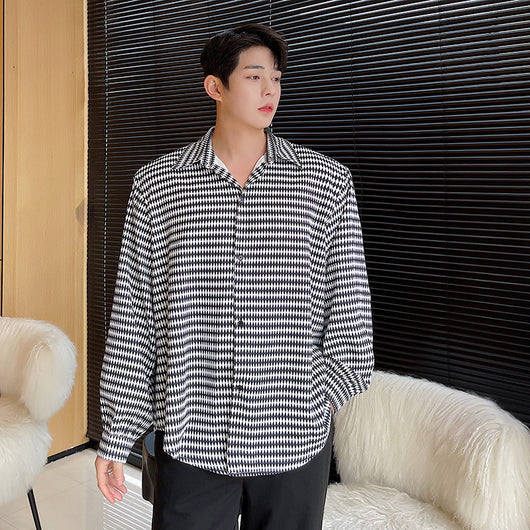 Camisa Suelta Coreana de Manga Larga para Hombre - Image 5