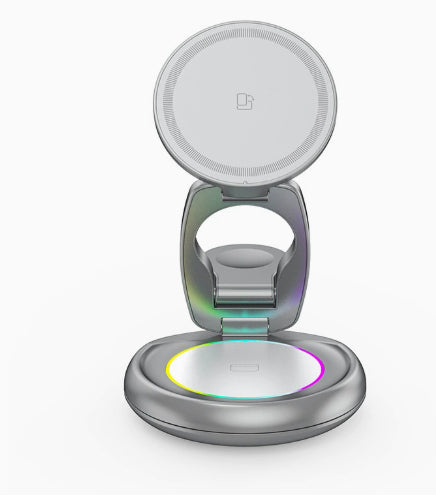Estación de Carga Inalámbrica 3 en 1 para Smartphone, Reloj y Auriculares - Image 19