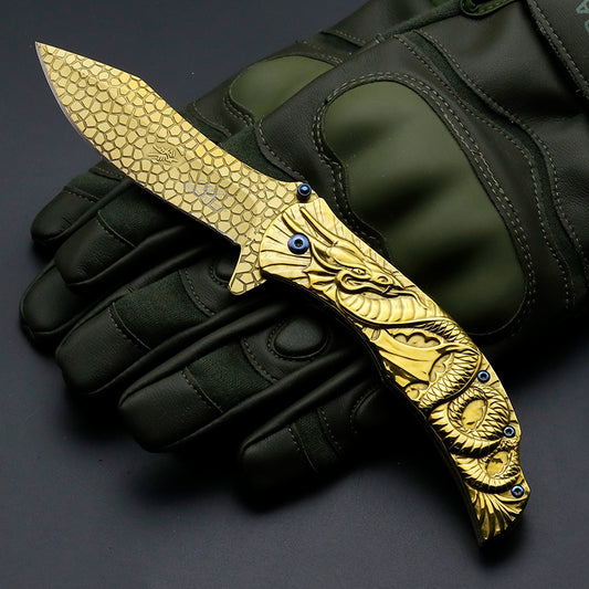Cuchillo Portátil para Frutas con Diseño de Dragón - Image 2