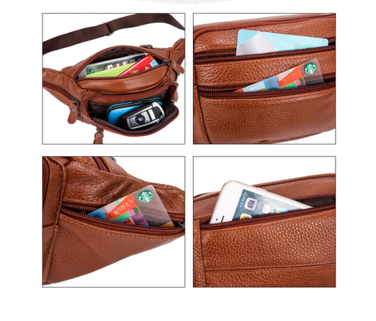 Bolsa Messenger de Cuero para Hombre - Cinturón y Bolsa 2 en 1 - Image 19