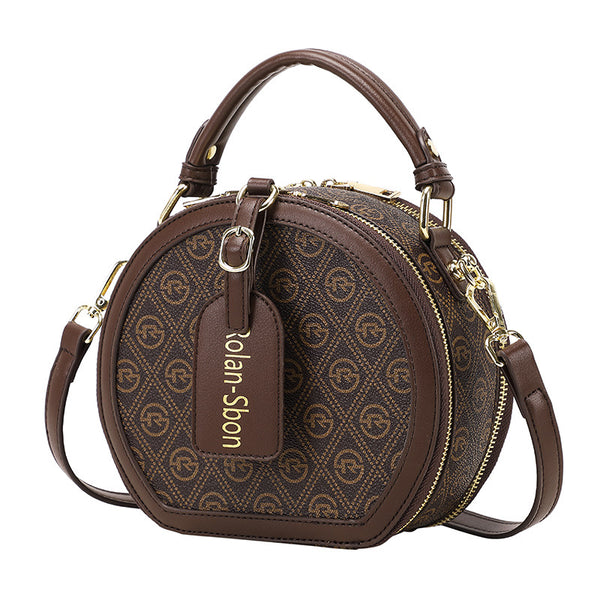 Bolso Redondo Retro Vintage - Cartera Compacta para Diario - Image 6