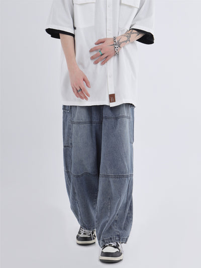 Jeans de Trabajo Holgados Efecto Desgastado - Image 31