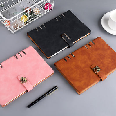 Cuaderno A5 Profesional con Hojas Removibles para Negocios y Reuniones - Image 4