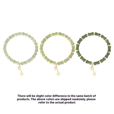 Pulsera de Jade Hetian Estilo Chino con Bambú y Protección - Para Mujer - Image 4