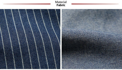 Camisa Vintage de Manga Larga a Rayas con Detalles de Trabajo para Hombre - Image 12