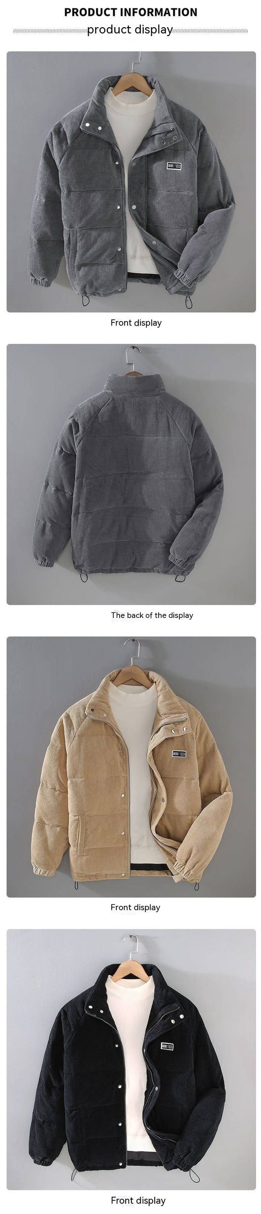 Chaqueta Acolchada Impermeable para Hombre - Image 11