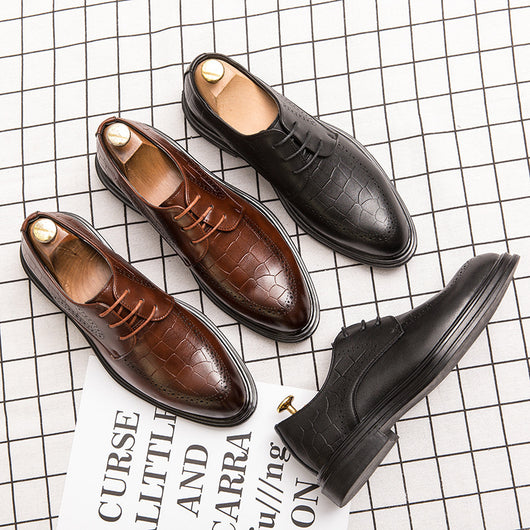 Zapatos Formales de Cuero Marrón con Punta Fina para Hombre - Image 10