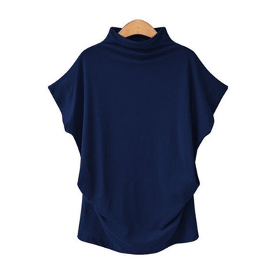 Blusa Cuello Alto con Mangas Murciélago - Image 20