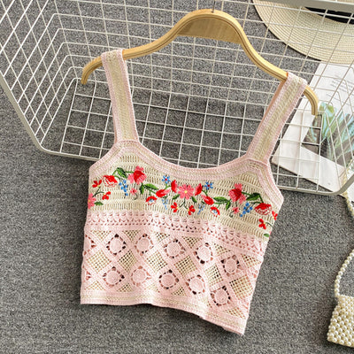 Blusa Sin Mangas con Diseño Bordado en Tejido - Image 6
