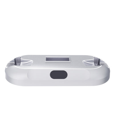 White ABS charging and storage stand for PS VR2 handles and glasses, with a U-shaped support and two charging docks. - Image 6