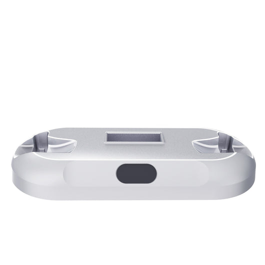 White ABS charging and storage stand for PS VR2 handles and glasses, with a U-shaped support and two charging docks. - Image 6