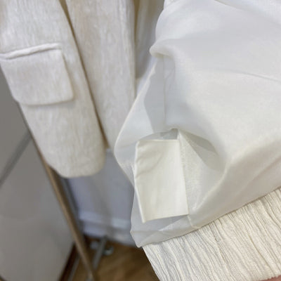 Conjunto de Dos Piezas: Top Tubo Texturizado con Blazer - Image 3