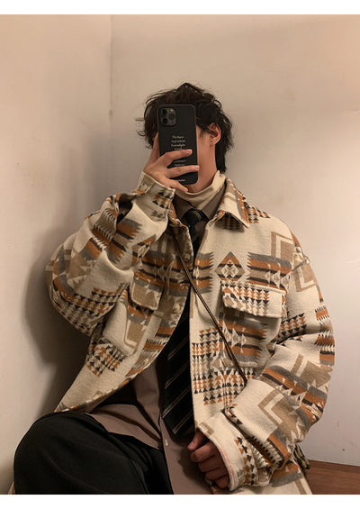 Abrigo de Lana Oversized para Hombre - Chaqueta Casual Holgada - Image 16