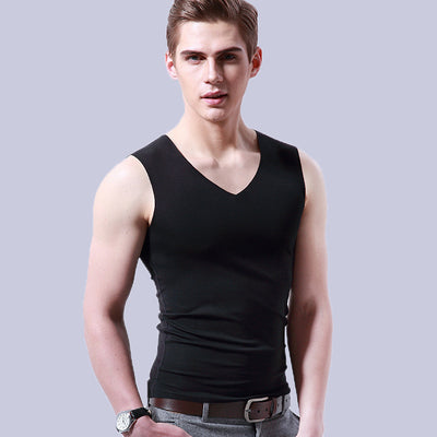 Chaleco Deportivo Ice Silk sin Costuras para Hombre - Camiseta sin Mangas Cuello V - Image 15