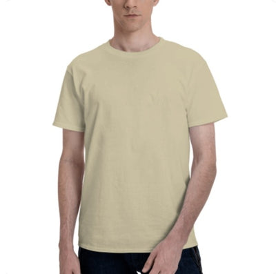 Men's basic short sleeve t-shirt in a solid teal color, featuring a comfortable crew neck and relaxed fit. - Image 19