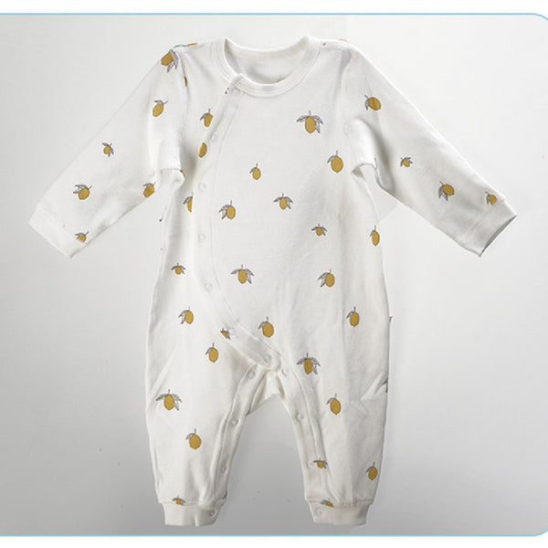 Enterizo para Bebé Niña en Algodón Orgánico Color Limón