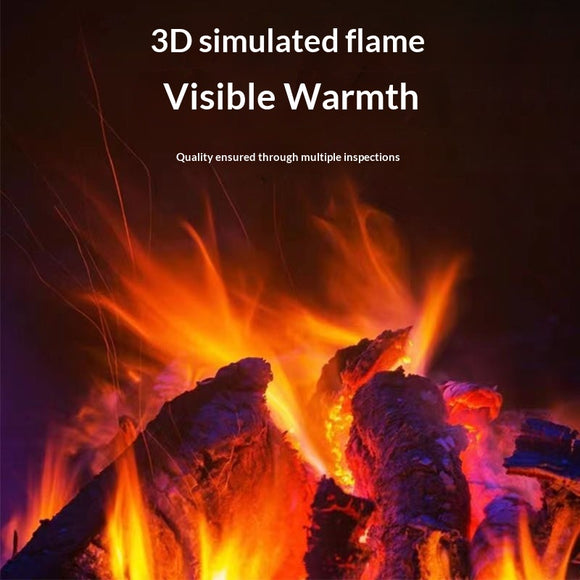 Calefactor de Chimenea con Llama Simulada - Calor Instantáneo en 3 Segundos