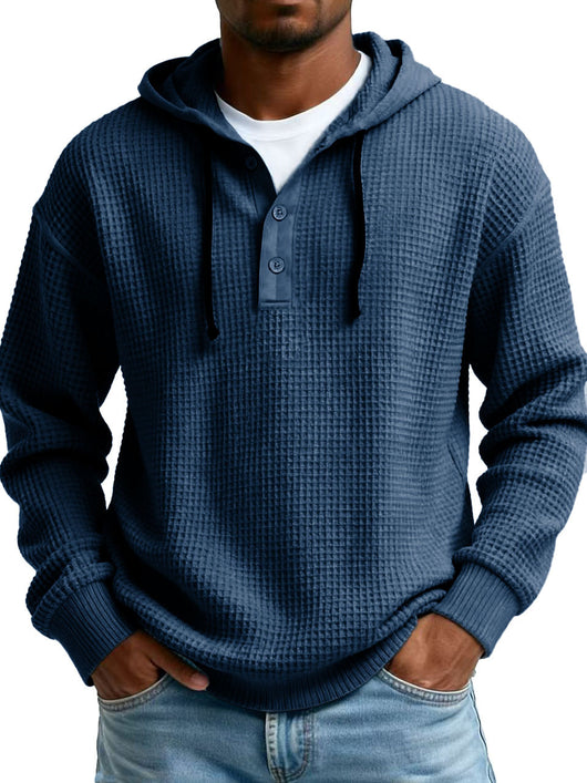 Suéter Hoodie Entallado con Cierre Medio para Hombre - Image 10