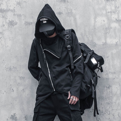 Abrigo Trench Gótico Asimétrico para Hombre - Image 5