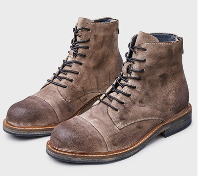 Botas Casuales Grises de Caña Media para Hombre - Diseño Moderno en PU - Image 2
