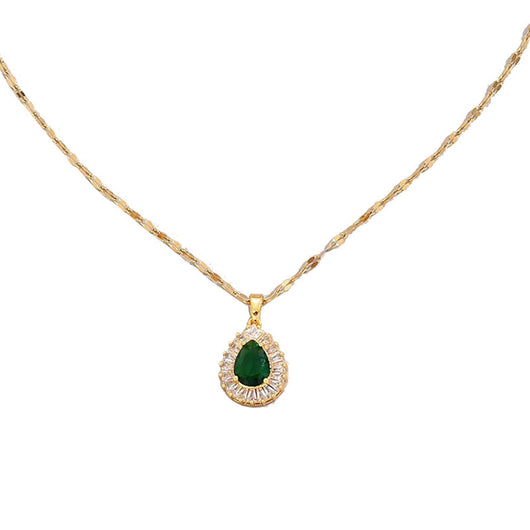 Conjunto de Joyería Jade Blanco Estilo Hong Kong Retro - Collar y Aretes Versátiles - Image 5