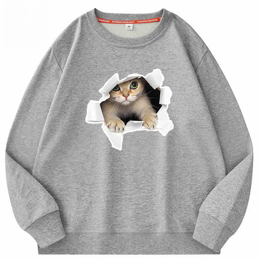 Playera Suelta de Cuello Redondo para Parejas - Algodón 100% Manga Larga - Image 15