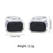 European And American Round Geometric Negro Gemstone Cufflinks B1379 Alloy