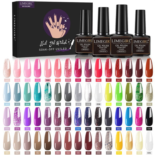 Set de 60 Colores de Esmalte de Uñas Removible con Adhesivo Funcional - Image 4